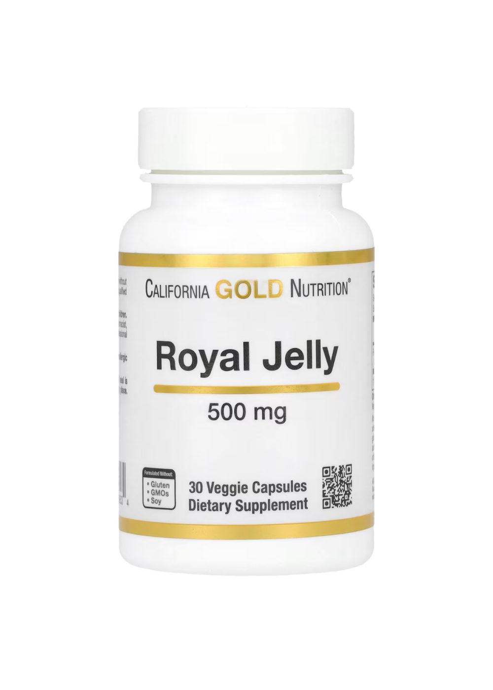 CALIFORNIA GOLD NUTRITION ROYAL JELLY 500mg 30capsules CALIFORNIA GOLD NUTRITION ROYAL JELLY 500mg 30capsules