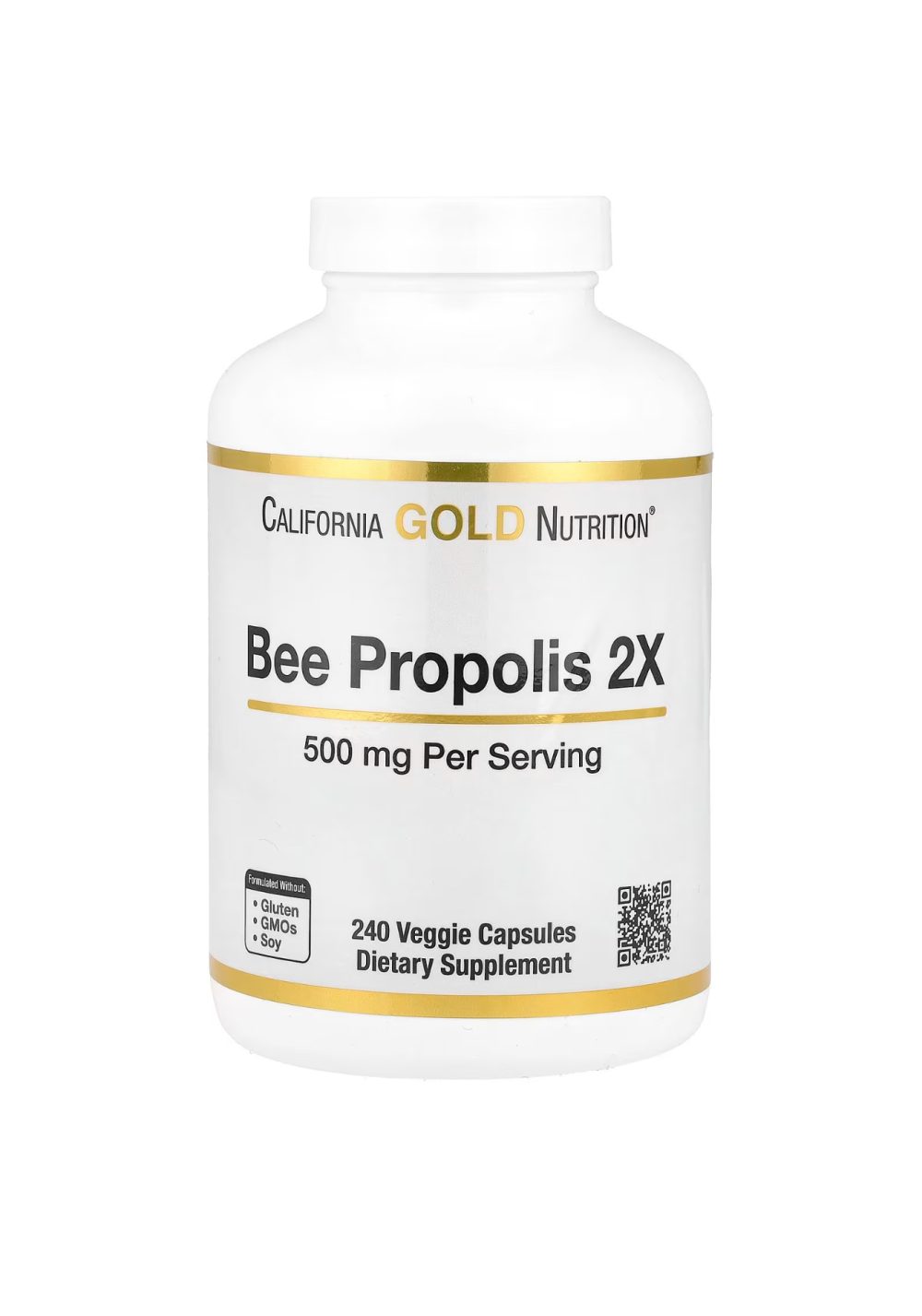CALIFORNIA GOLD NUTRITION BEE PROPOLIS 2X 500mg 240 capsules CALIFORNIA GOLD NUTRITION BEE PROPOLIS 2X 500mg 240 capsules