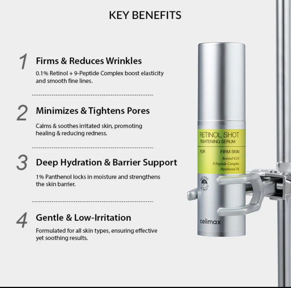 CELIMAX | RETINOL SHOT TIGHTENING SERUM 30ml CELIMAX | RETINOL SHOT TIGHTENING SERUM 30ml