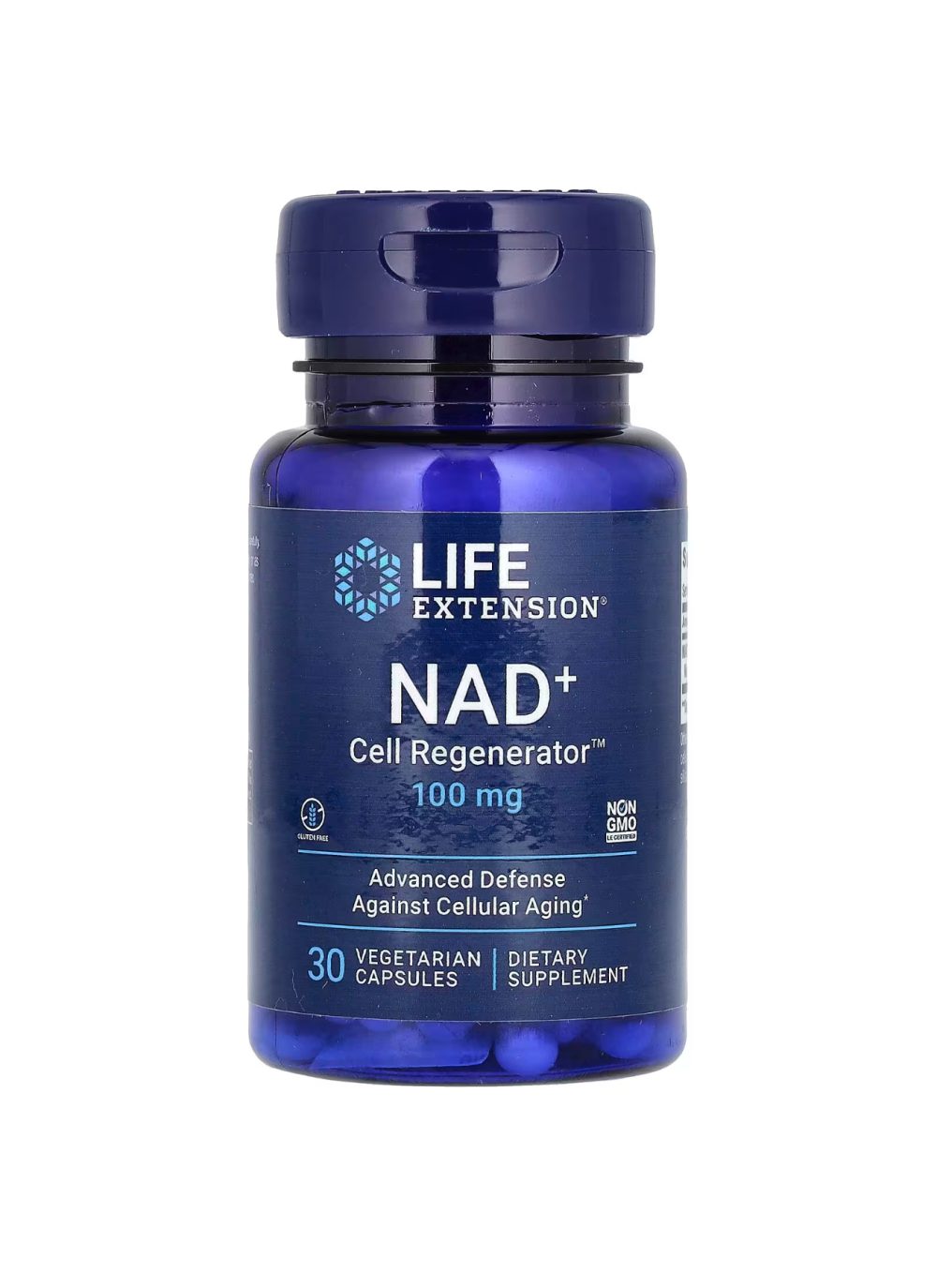 LIF EXTENSION NAD+ 100mg régénérateur cellulaire 30capsules végétariennes