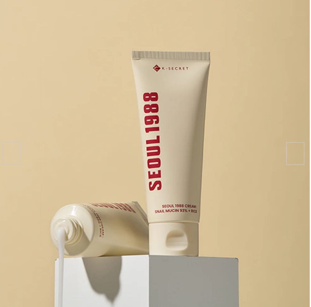 K-SECRET | SEOUL 1988 CREAM SNAIL MUCIN 93% + RICE 100ml K-SECRET | SEOUL 1988 CREAM SNAIL MUCIN 93% + RICE 100ml