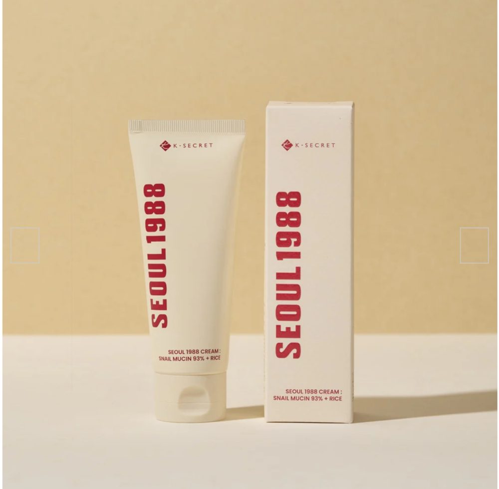 K-SECRET | SEOUL 1988 CREAM SNAIL MUCIN 93% + RICE 100ml K-SECRET | SEOUL 1988 CREAM SNAIL MUCIN 93% + RICE 100ml
