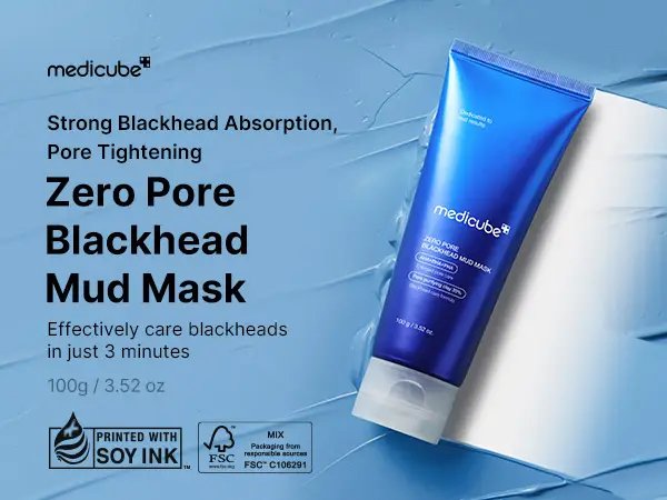 MEDICUBE ZERO PORE BLACKHEAD MUD MASK 100 G MEDICUBE ZERO PORE BLACKHEAD MUD MASK 100 G