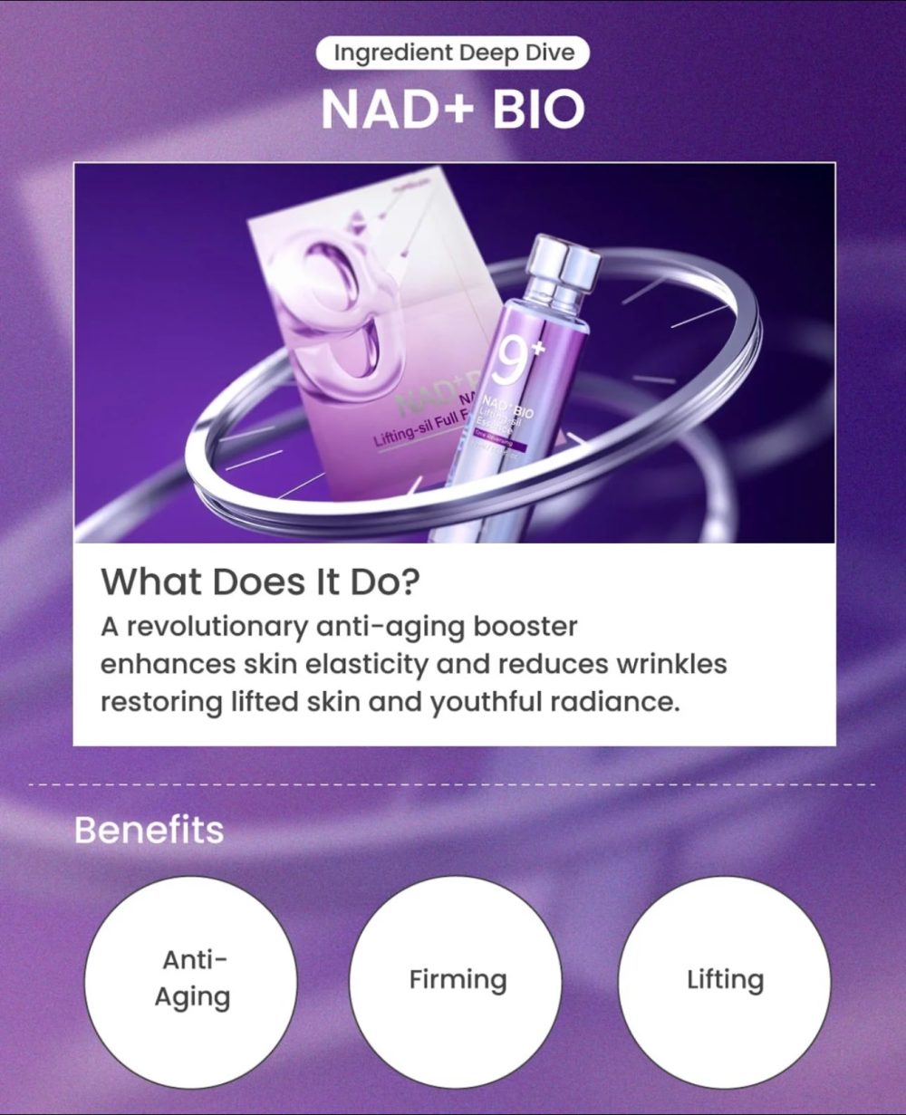 NUMBUZIN NAD+BIO LIFTING SIL MASQUE PACK DE 4pcs