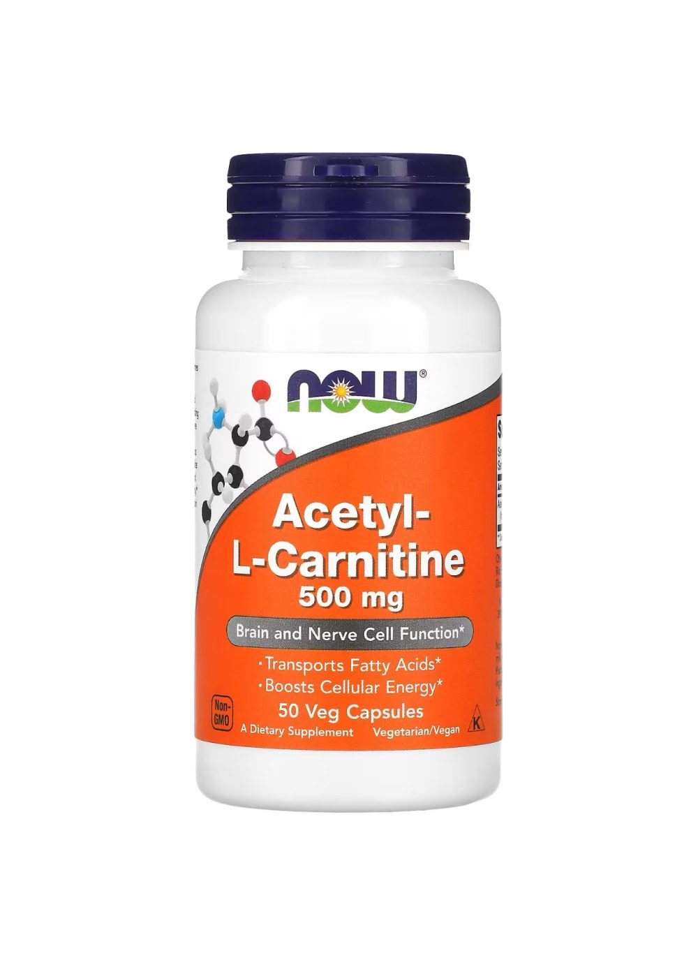 Now Foods L-Carnitine 500mg 50 veg capsules
