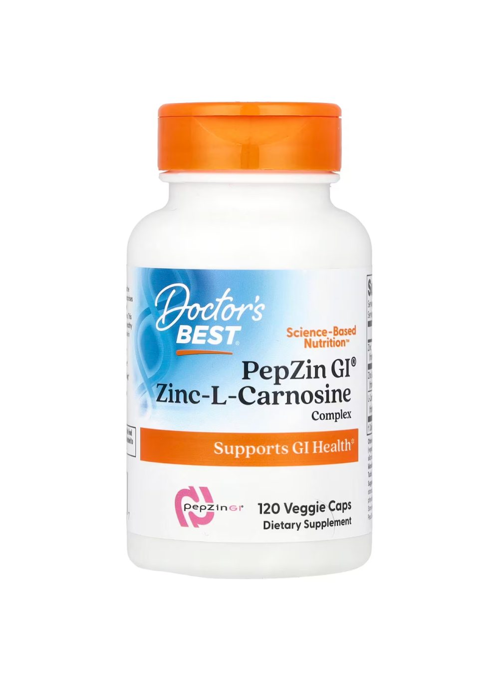 Doctor’s Best pepzin GI ZINC-L- Carnosine complex 120caps Doctor’s Best pepzin GI ZINC-L- Carnosine complex 120caps
