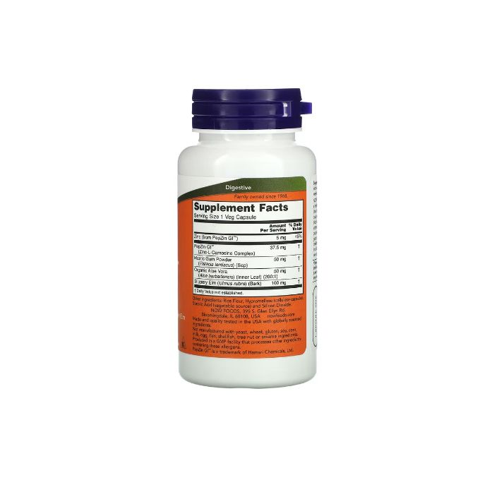 Now Foods Gastro Comfort™ avec PepZin GI™ 60 capsules végétales