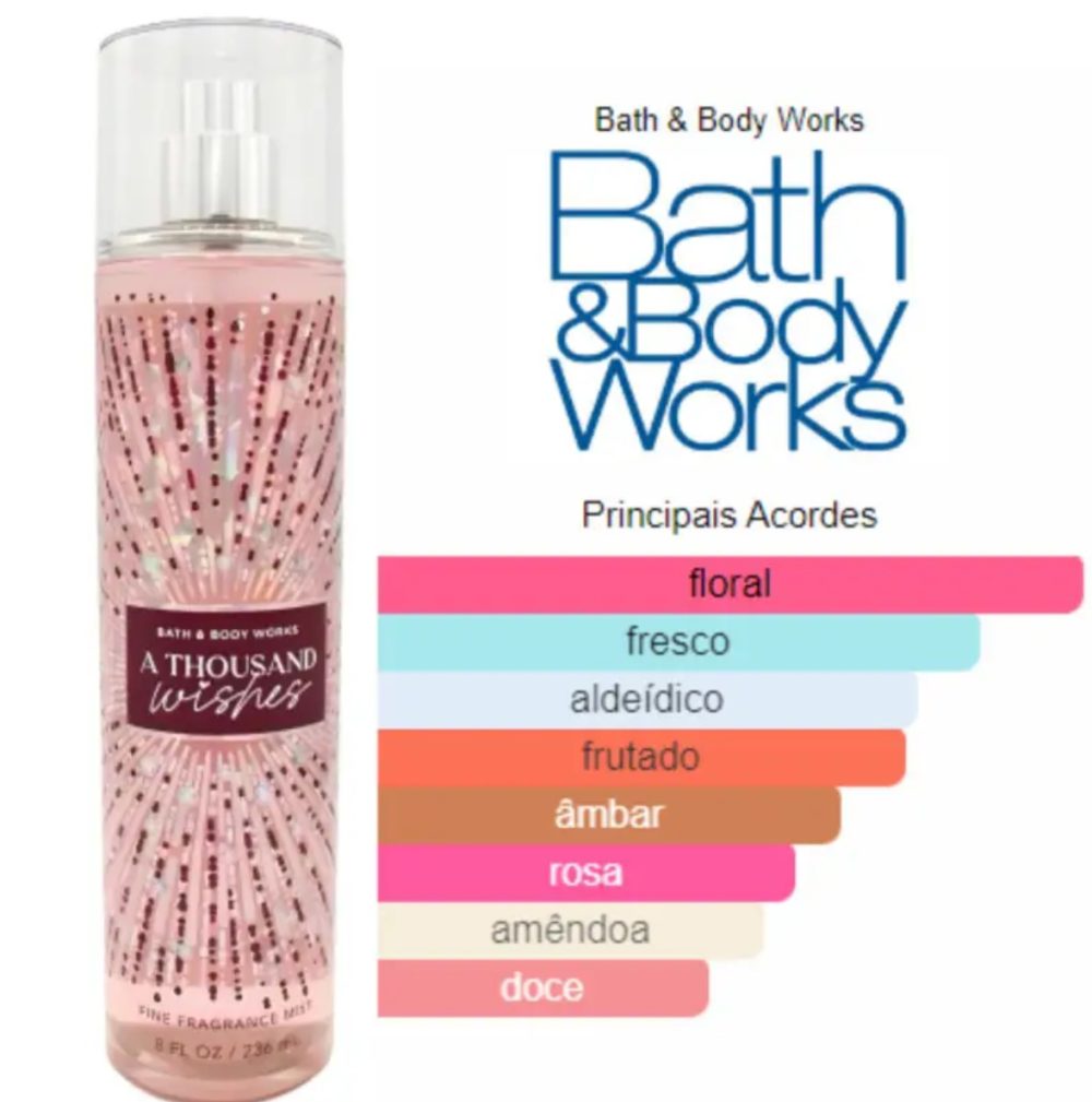 BATH & BODY WORKS - BRUME PARFUMÉE A THOUSAND WISHES 236ml BATH & BODY WORKS - BRUME PARFUMÉE A THOUSAND WISHES 236ml