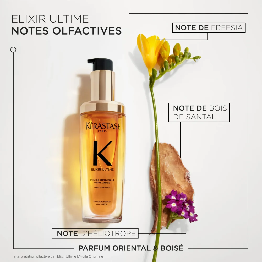 KERASTASE ELIXIR ULTIME HUILE SUBLIMATRICE MULTI USAGE CHEVEUX TERNES RECHARGE 75ML KERASTASE ELIXIR ULTIME HUILE SUBLIMATRICE MULTI USAGE CHEVEUX TERNES RECHARGE 75ML