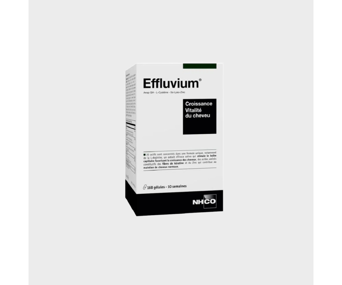 Accueil NHCO Effluvium 168 Gélules Arginine, Choline, CMS-kératine, L-cystéine et Zinc - Croissance Vitalité du Cheveu