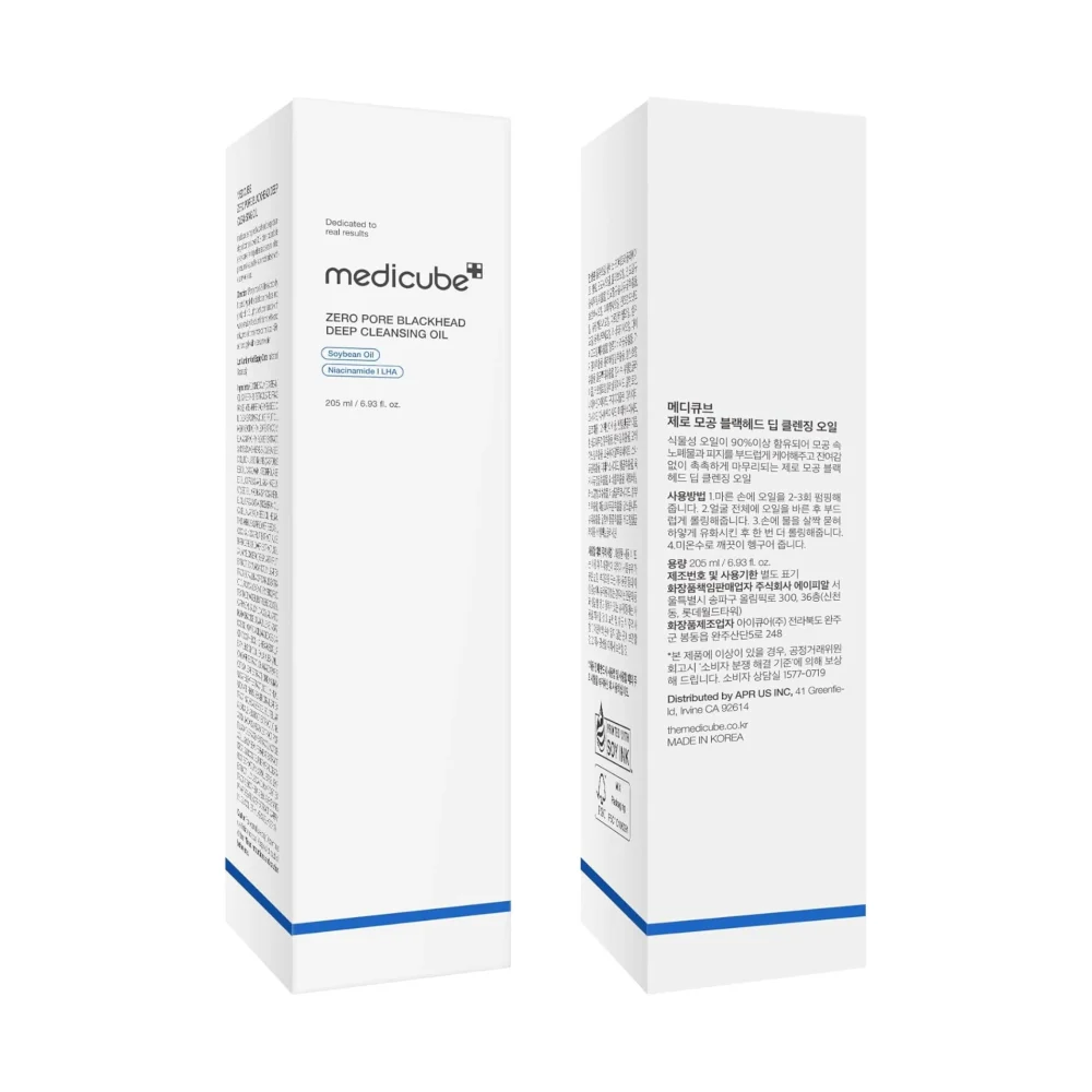 MEDICUBE ZERO PORE BLACKHEAD DEEP CLEANSING OIL 205 ML