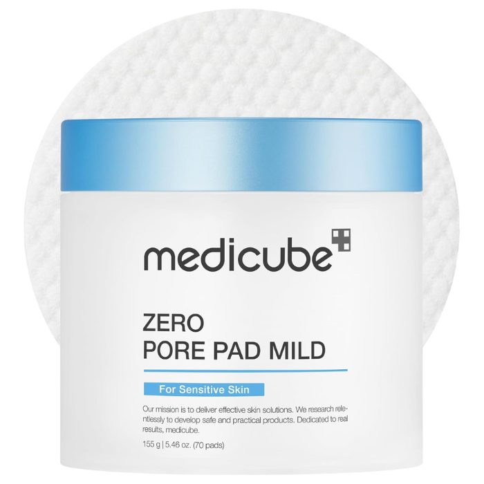 MEDICUBE ZERO PORE PAD MILD 155G 70 PADS